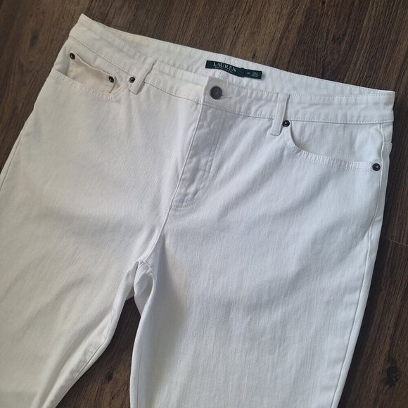 💙 Ralph Lauren White Denim Straight Leg - Picture 5 of 9